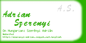 adrian szerenyi business card